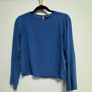 Vince Camuto Blue Long Sleeve Blouse